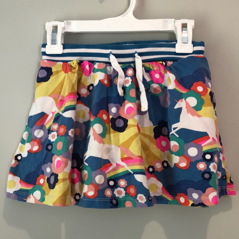 Mini Boden Unicorn Skort Size 5-6